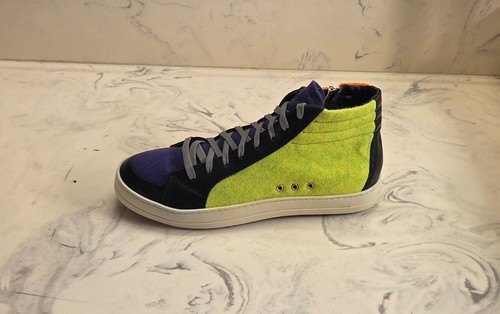 New! P448 'Skate' High Top Sneakers Multi Felt Mens Size 9 US 42 Eur. MSRP $298
