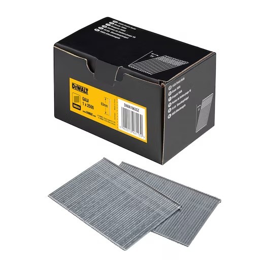 Dewalt Dnba1663gz 16 Gauge Galvanised 20 Finish Nails 63Mm Pack Of 2 500 5902013961130 - Image 2