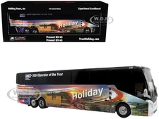 PREVOST H3-45 COACH BUS "HOLIDAY TOURS-2024 IMG" 1/64 BY ICONIC REPLICAS 64-0615