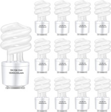 CFL Light Bulbs GU24 Base, T3 Spiral 13Watt Soft White 2700K 900Lm