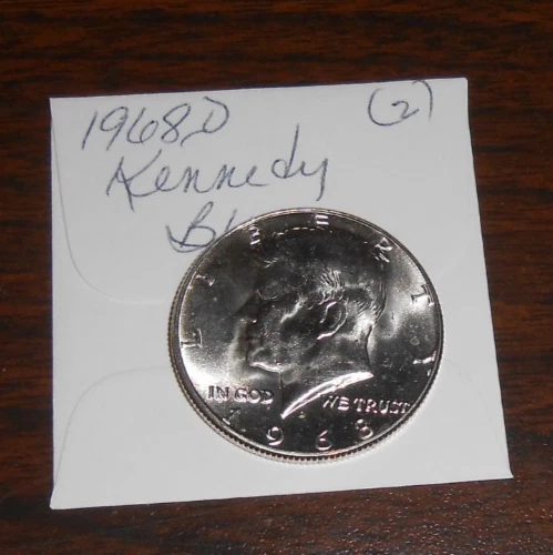 1968 D KENNEDY HALF - BRILLIANT UNCIRCULATED -#2