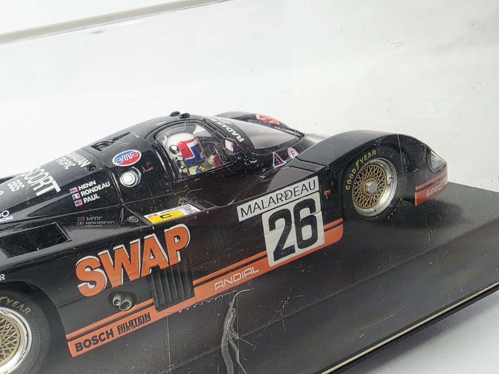 SLOT IT PORSCHE 956 2ND LE MANS RONDEAU HENN PAUL 1/32 SCALE SLOT CAR NICE!!!