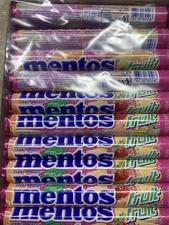 MENTOS FANTA ORANGE Flavor Chewy Dragees Candy Sweets 20-Pk (37.5g)