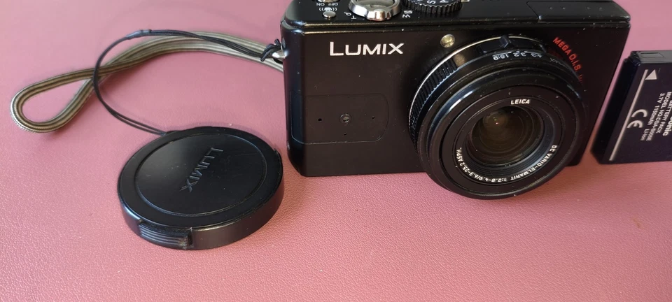 Panasonic Lumix DMC-LX2 10.2MP Digital Camera Black Tested Working, photo 4 of 5