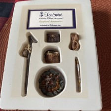 Vintage Fontanini Roman Shepherds Nativity Came, Camp Fire Bag # 51176