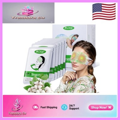 Auto Heating Eye Masks for Migraines - 16 Pack with Comfortable Ear Straps