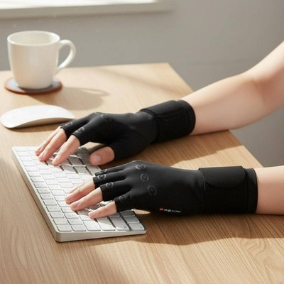 Fingerless Compression Glove Discomfort Reduction Carpal Tunnel Glove