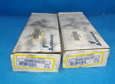 Lot of 2 NIB Advance SM2E40STP Class P Type 1 120V 60Hz Instant Start Ballast...