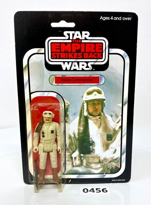Vintage Star Wars Hoth ESB Rebel Commander 45 Back 1982 Foreign Card CLIPPER