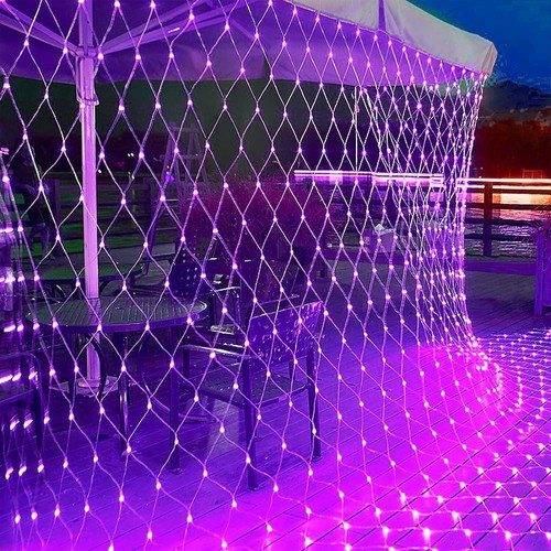 LED Net Mesh Lights Fairy String Curtain Lamp Christmas Wedding Home Party Decor - Picture 43 of 57