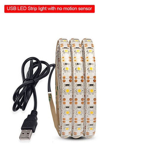LED USB wireless PIR Motion Sensor Bed Closet Night light 5V 2835 AAA Battery - Picture 2 of 11