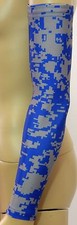 Royal Blue Gray Grey Sports Arm Sleeve Digital Camo Baseball Basketball Gamer