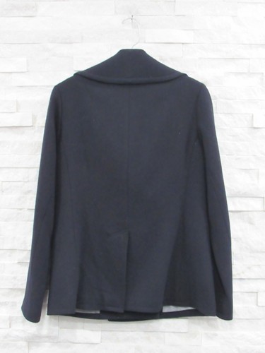 Club Monaco Navy Blue Classic Double Breasted Winter Pea Coat Jacket S - 第 6/6 張圖片