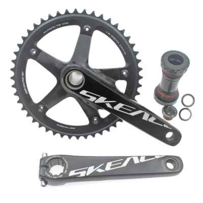 Fixed Gear Crankset BCD144 Bike Crank 165mm 48T Chainwheel