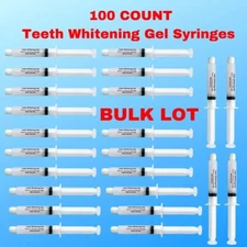 44% Teeth Whitening Kit, Syringes Lot (100-10cc) Wholesale