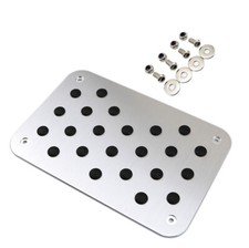 Non-Slip Universal Car Auto Aluminum Floor Carpet Mat Pad Pedal Foot Rest Plate