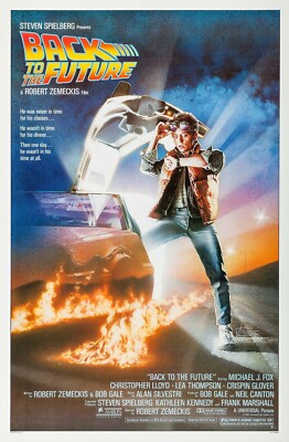 Back To The Future poster : Michael J. Fox  : 11 x 17 with white border