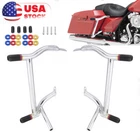 Saddle Bag Guards Crash Bar For Harley Street Electra Glide Road King 1997-2008