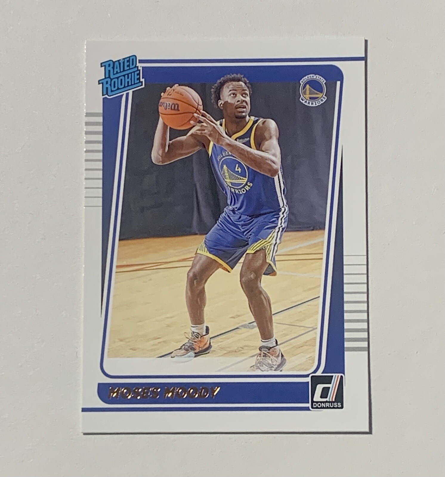 2021-22 Panini Donruss Moses Moody Rated Rookie #234 Golden State Warriors