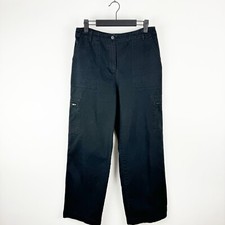 Lauren Ralph Lauren Black Cargo Zipper Jeans Womens Size 10 Petite Vintage Pants