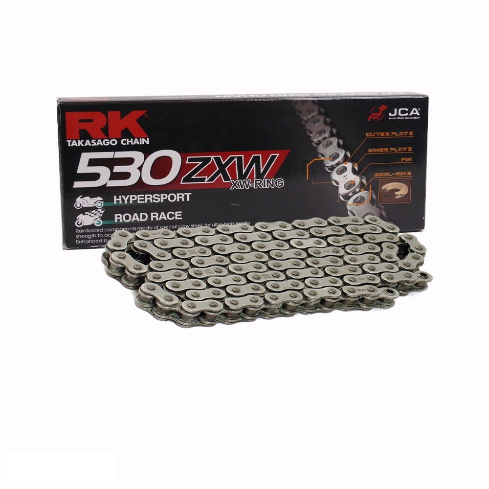 Motorcycle Chain XW Ring RK 530ZXW With 98 Links And Hollow Pin
