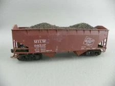 Vintage Athearn HO 5406 MILW 94537 Milwaukee Road 34' Offset Hopper Car w/ Load