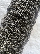 2metres Fine Link Chain 2.5mm Closed Link Jewellery making Brown Bronze a1723