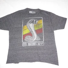 Shelby Cobra Gray Graphic T Shirt Mens Size Extra Large Short Sleeve Fifth Sun