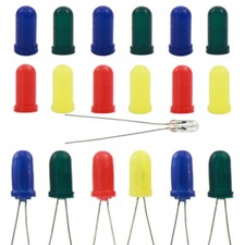 XPT01 100pcs Caps / Covers for 3mm Grain of Wheat Bulbs LEDs Mixed Color NEW