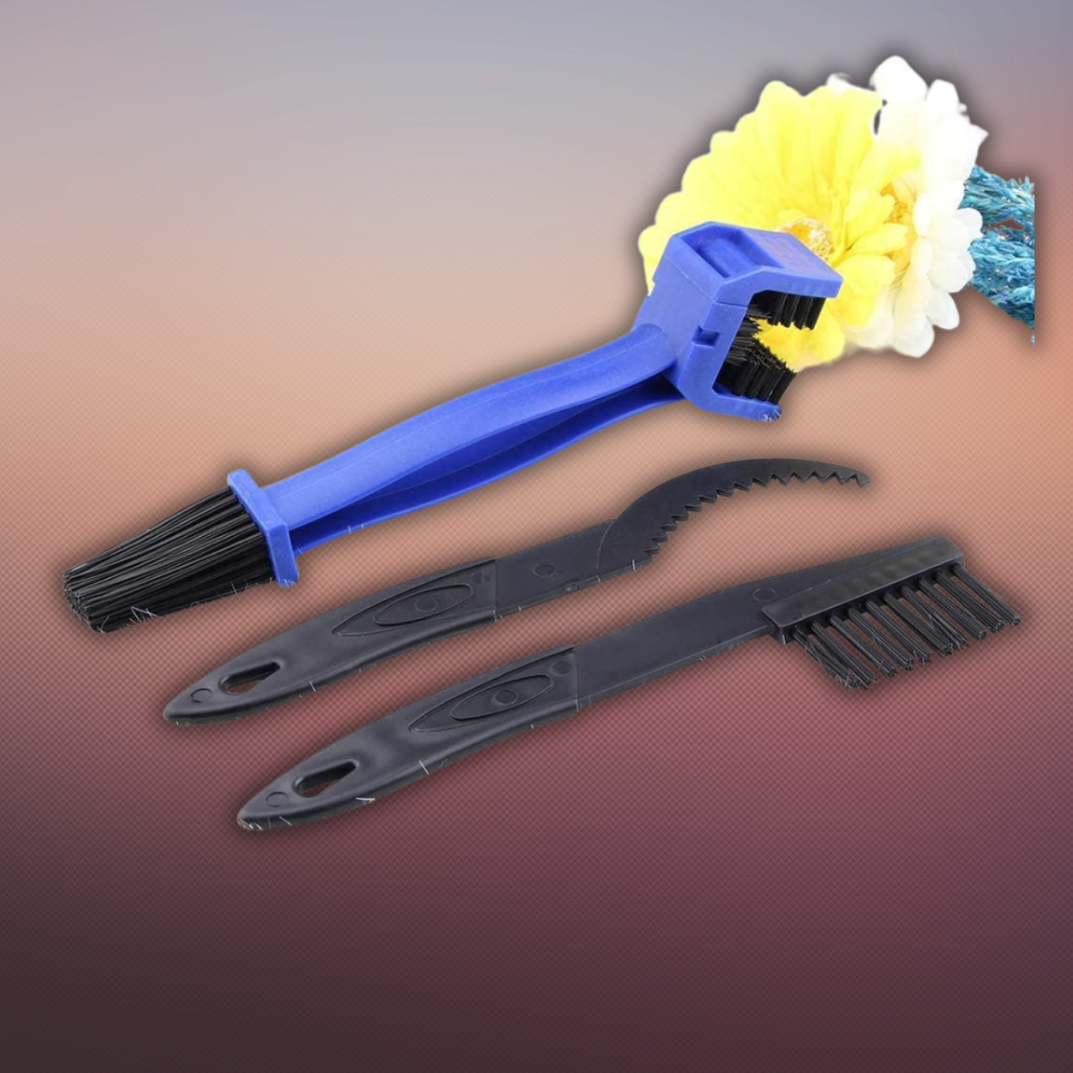 Portable Bike Chain Cleaner Tool for Cycling Motorcycle Gear Maintenance  