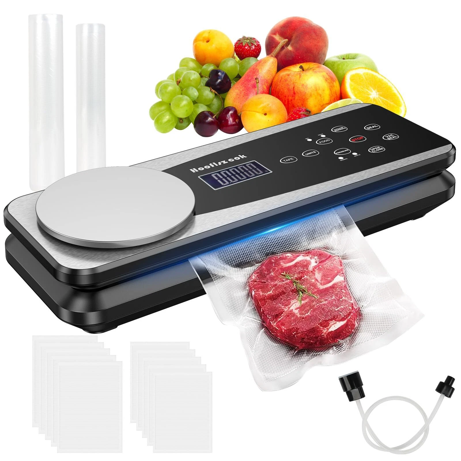 Vacuum Sealer Machine for Food,85kpa Full Automatic Food Sealer Vacuum Sealing