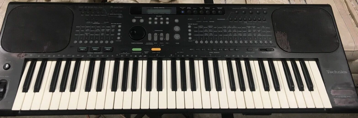 Technics SX KN800 1 Key Digital Keyboard with SD Floppy Slot SEE PHOTOS