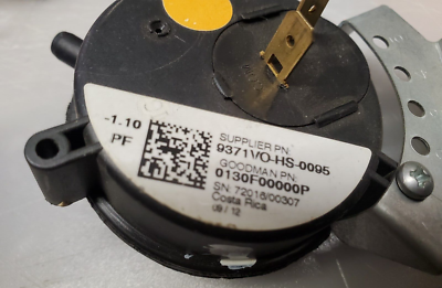 Goodman Amana Janitrol 0130F00000p Furnace Air Pressure Switch