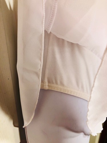 GK EISKUNSTLAUF ERWACHSENE KLEIN WEISS SAMT KUNST WICKEL ASYM JA ROSA TRIM KLEID AS - Bild 5 von 10