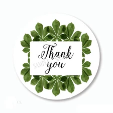 Thank You Favors Greenery Thank You Stickers Scrapbook Stickers Envelope Seals