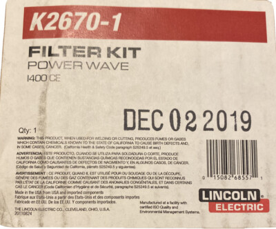 Lincoln Electric K2670-1 Power Wave i400 CE Filter Kit.
