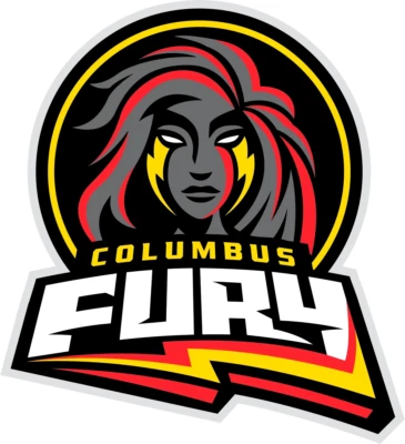 Columbus Fury-Pro Volleyball Federation 4 Inch Die-Cut Decal Sticker *Free S/H
