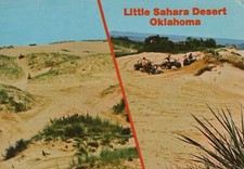 Little Sahara Desert Oklahoma Waynoka Fun In The Sun Vintage Chrome Post Card