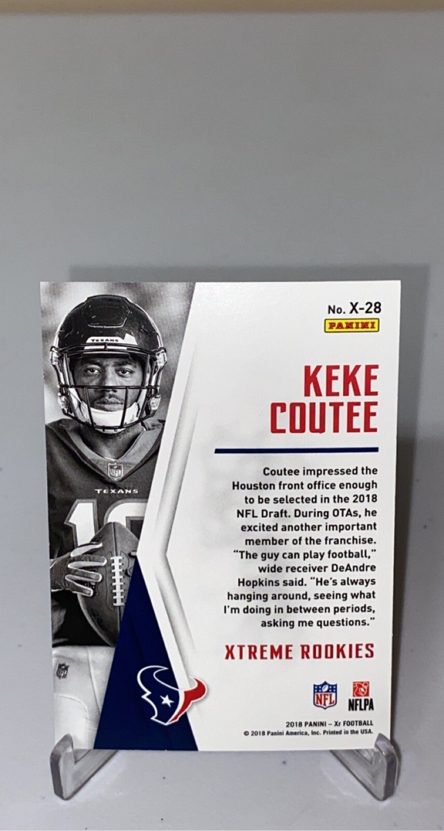 2018 Panini XR Xtreme Rookies Keke Coutee RC Rookie Blue /49 #X-28