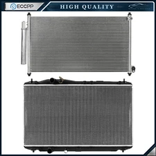 Aluminum Radiator & AC Condenser Cooling Kit For 2016 2017 2018 Acura ILX