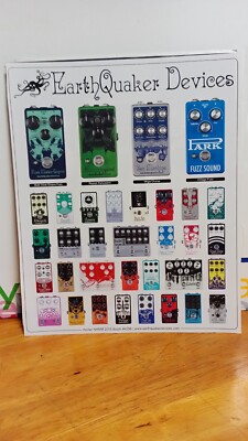 EARTHQUAKER DEVICES GUITAR EFFECT PEDALS GUITAR  PRINT AD 11 X 8.5   B3