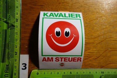 Alter Aufkleber Tankstelle Motoroel Kraftstoff (VEBA/BP) FANAL Spruch (AF)