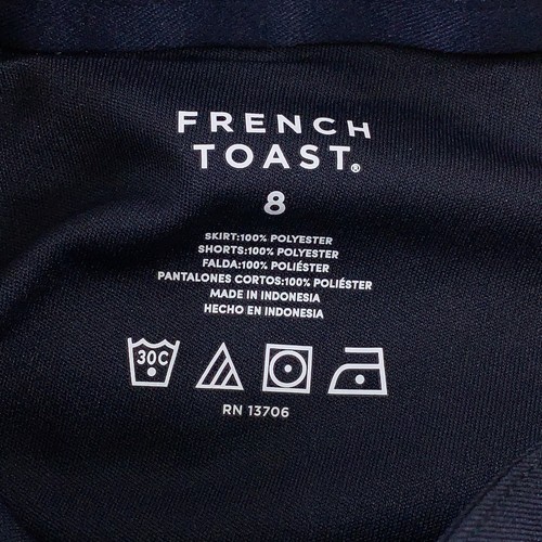 Girls Size 8 Navy French Toast & The Children's Place Uniform Skort Set NWT - Picture 4 of 8