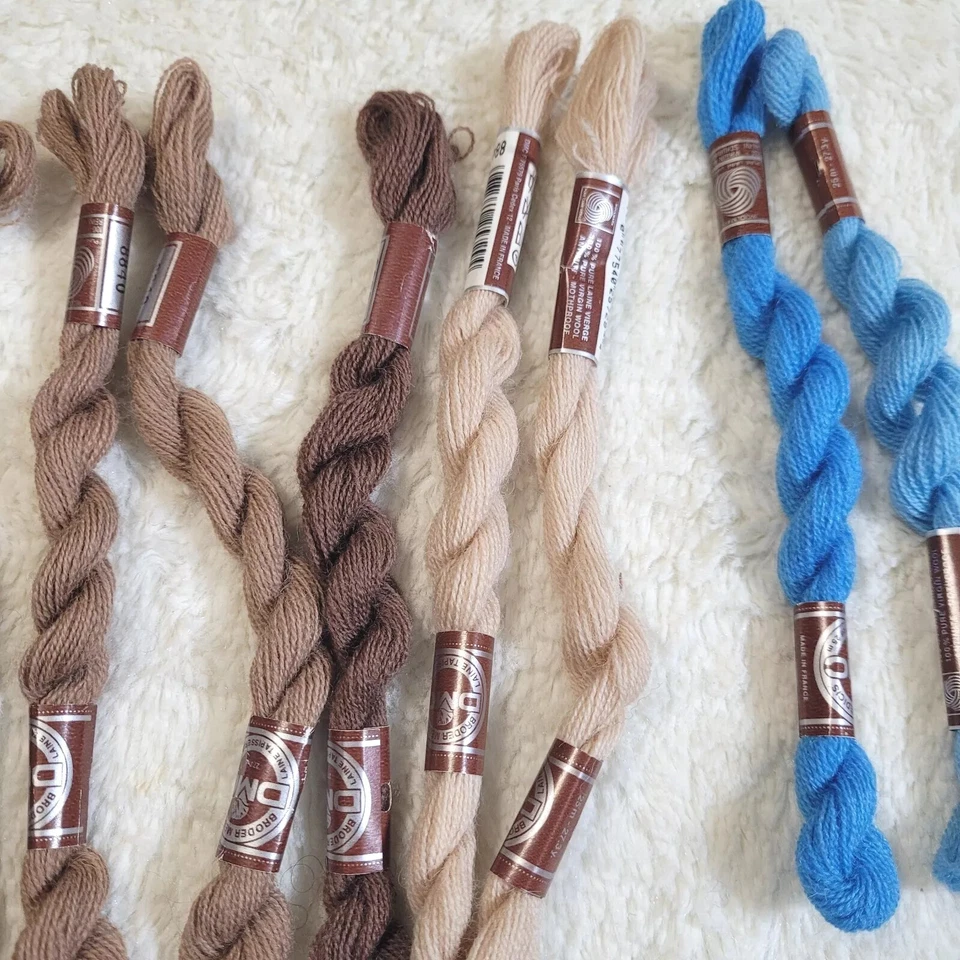 DMC Laine Tapisserie Broder Medicis Tapestry 100% Virgin Wool Lot of 15 New Used - Image 4 of 4