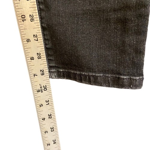 Jean CAbi femme adulte taille 6 noir taille haute jambe droite - Photo 8/8