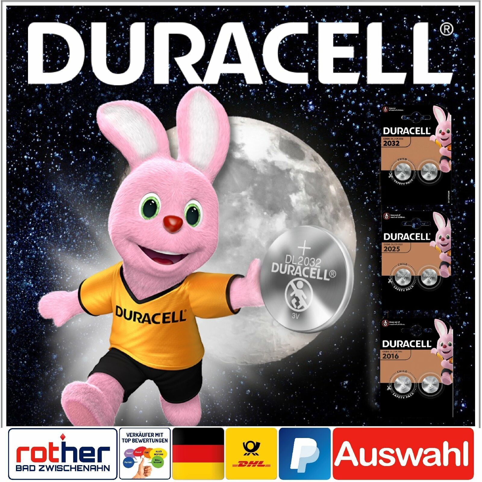 Thumbnail - Duracell Specialty Lithium Knopfzellen Dl Cr 2016 L 2025 L 2032 L