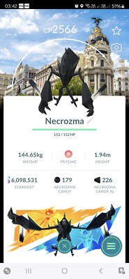 Necrozma ( Go Fest Madrid BG ) Pokémon Trading Go