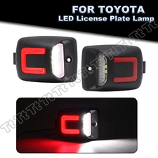 2x Red & White LED License Plate Light Lamp For 05-15 Toyota Tacoma 00-13 Tundra
