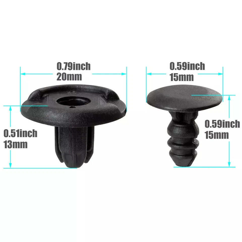 500x Push Type Clip Fender Liner Retainer Fastener Clips For Honda 91512-SX0-003 - Image 2 of 4