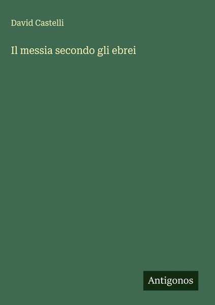 David Castelli | Il Messia Secondo Gli Ebrei | Buch | Italienisch (2025)-image